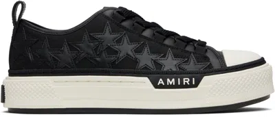 Amiri Black Stars Court Low Sneakers