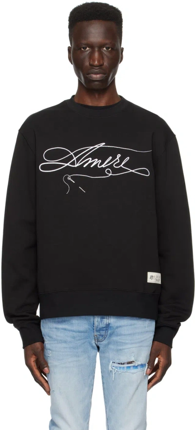 Amiri Black Stitch Sweatshirt