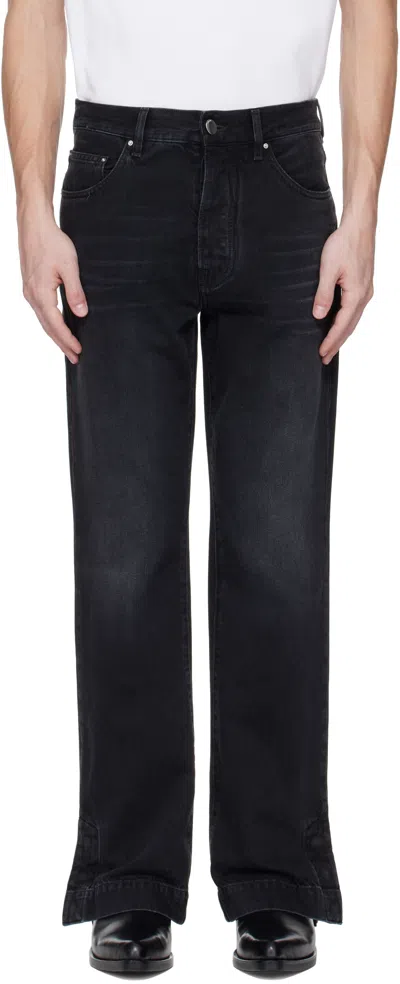 AMIRI BLACK STRAIGHT FLARE JEANS