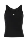 Amiri Black Stretch Cotton Blend Tank Top In Black