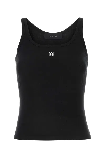 AMIRI BLACK STRETCH COTTON BLEND TANK TOP