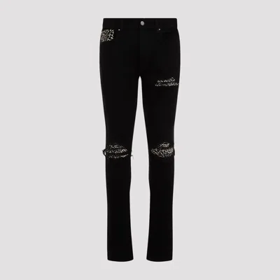 AMIRI BLACK STRETCH DENIM JEANS