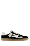 Amiri Pacific Bones Sneakers In Leather In Black
