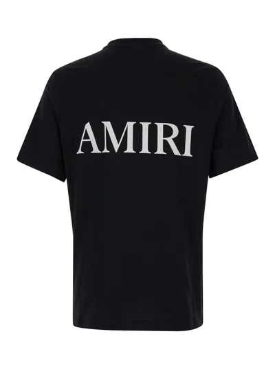 Amiri Black T-shirt With Contrasting Monogram In Cotton Man