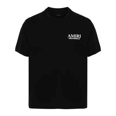 Amiri Tshirt Con Logo In Black