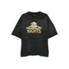 Amiri Night Graphic Print Crew Neck Short Sleeves In Black