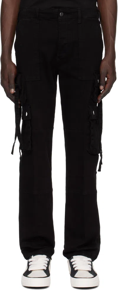 Amiri Black Tactical Cargo Pants In Black Od