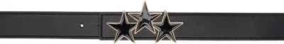 Amiri Black Three Star Belt