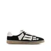 Amiri Pacific Bones Black Low Top Sneakers With Logo Patch On The Tongue And Logo Lettering On The Heel In In Black