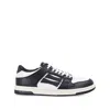 Amiri Skel Top Low Black And White Sneakers With Logo Patch On Thetongue And Contrasting Details On The Si In Black