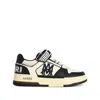 Amiri Men Two-tone Leather And Mesh Ma Skyline Sneakers In Black
