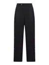 Amiri Side-pleat High-waisted Palazzo Pants In Black
