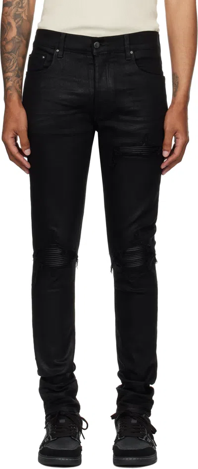 Amiri Black Waxed Mx1 Jeans