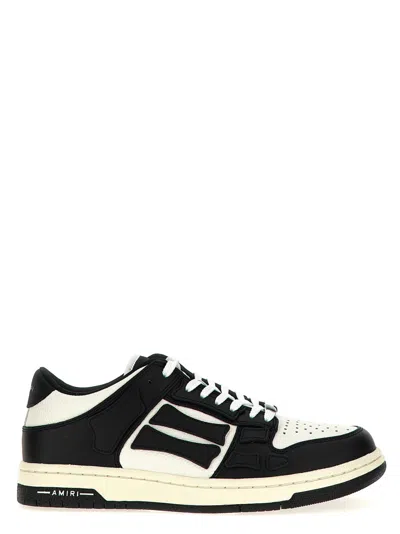 AMIRI BLACK WHITE LOW TOP SNEAKERS
