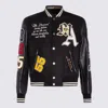 Amiri Varsity Patch Bomber Jacket In Black