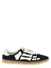 Amiri Pacific Bones Black Low Top Sneakers With Logo Patch On The Tongue And Logo Lettering On The Heel In In Multi