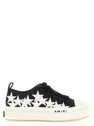 Amiri Blackwhite Lace Up Sneakers In Multi