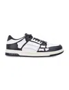 Amiri Multicolor Leather And Fabric Bandana Denim Skel Sneakers