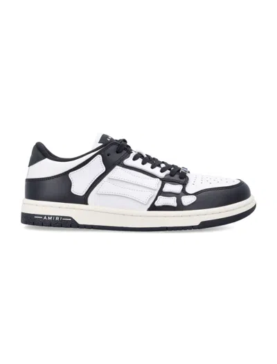 AMIRI BLACKWHITE SKEL LOW-TOP SNEAKERS