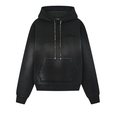 Pre-owned Amiri Bleach Bandana Hoodie 'black' | Men's Size Xl