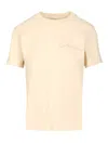 Amiri Bleach Bandana Patch Tee T-shirt Beige In Neutral