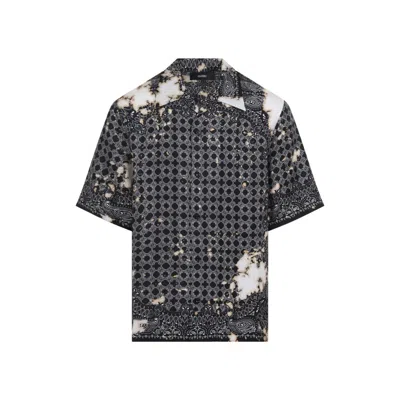 Amiri Bandana Print Bowling Shirt In Multi