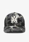 Amiri Bandana Repair Logo-embroidered Baseball Cap In Black