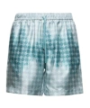 Amiri Ma Quad Bleached Short In Blue