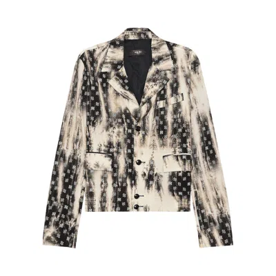 Pre-owned Amiri Bleached Ma Paisley Work Jacket 'black/white' | Men's Size 48