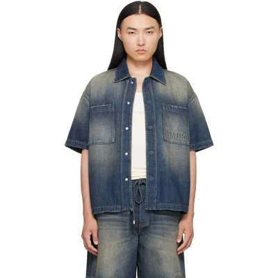 Amiri Blue '' Denim Shirt In Brown