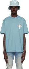 Amiri Starburst T-shirt In Wave Blue