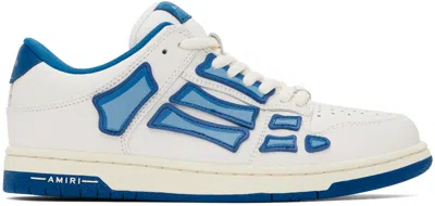 Amiri Blue & White Chunky Skel Top Low Sneakers In Air Blue