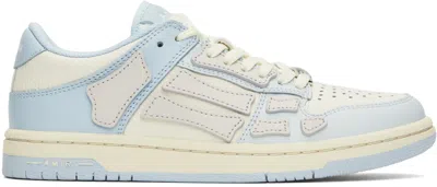 Amiri Blue & White Two-tone Skel Top Low Sneakers