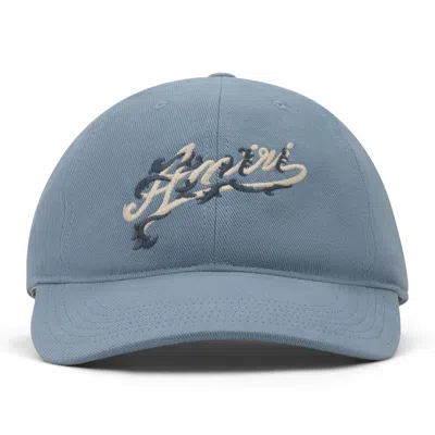 Amiri Blue Baroque Logo Dad Hat