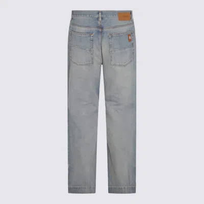 Amiri Blue Cotton Jeans In Gray