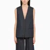 Amiri V-collar Sleeveless Vest In Blue