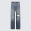 Amiri Blue Denim Cotton Jeans In Blue