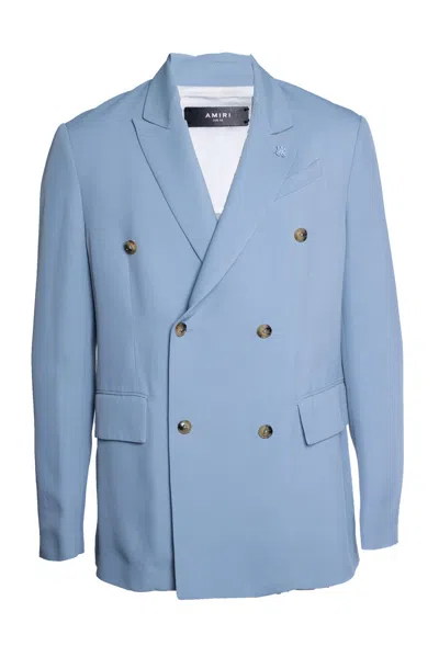 Pre-owned Amiri , Blue Double Breasted Blazer Jacket