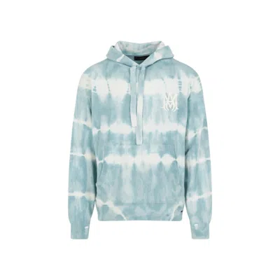 Amiri Sea Blue Eco Cashmere Ma Tie Dye Hoodie