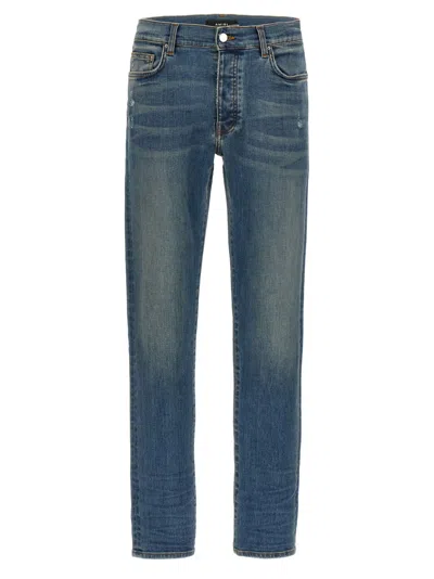 Amiri Blue Low Rise Skinny Jeans
