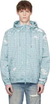 Amiri Ma Quad Windbreaker Jacket In Blue