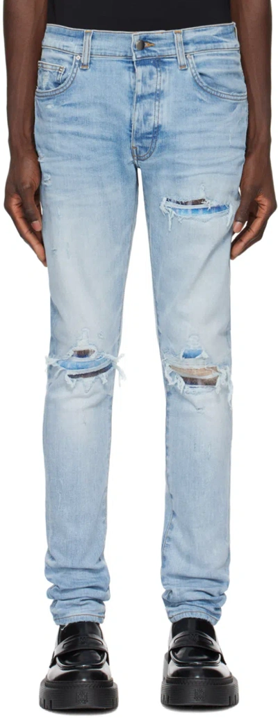 Amiri Blue Mx1 Jeans In Perfect Indigo