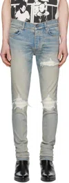 Amiri Crystal Starburst Mx1 Jean Surf Indigo