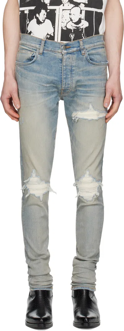 AMIRI BLUE MX1 ULTRASUEDE JEANS