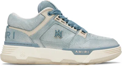 Amiri Blue Pebbled Ma-1 Sneakers In Black