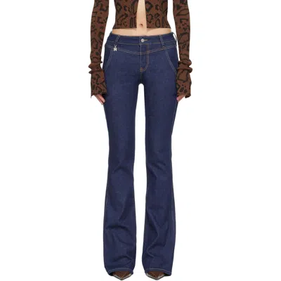 Amiri Blue Raw Jeans