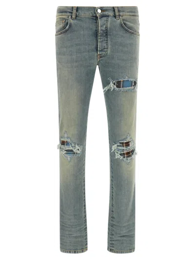 Amiri Blue Skinny Mid Rise Jeans