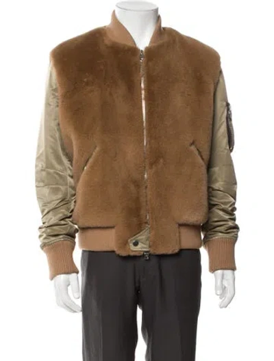 Pre-owned Amiri Bomber Jacket In Brown