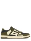 Amiri Panel Sneakers Rubber Sole Low Top In Green