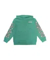 Amiri Bone-print Cotton Hoodie In Blue
